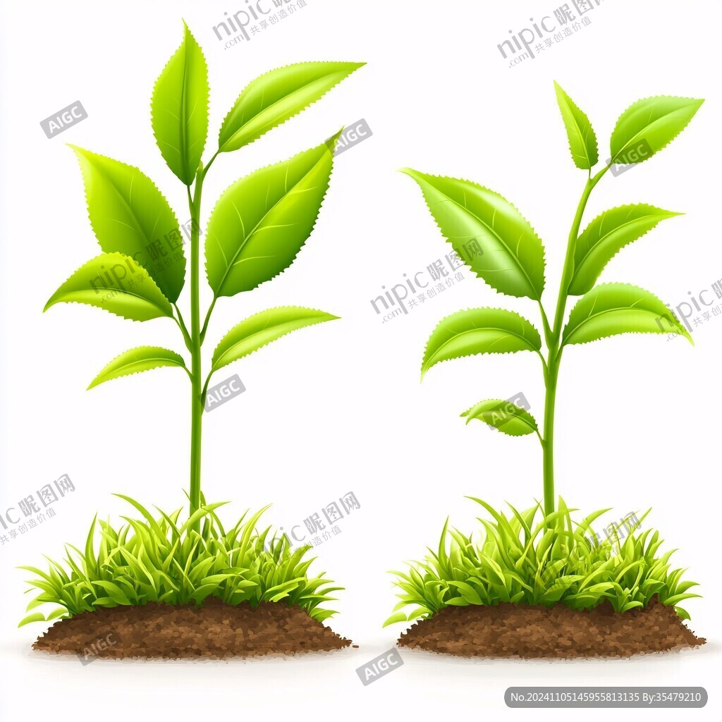 两片叶子植物