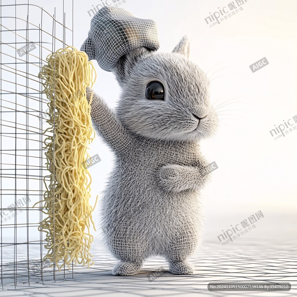 3d卡通兔子