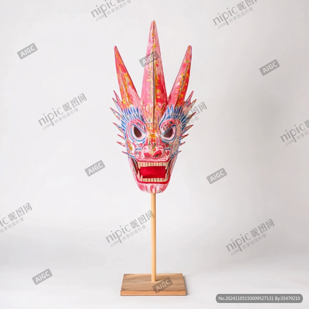 泥塑太阳神面具