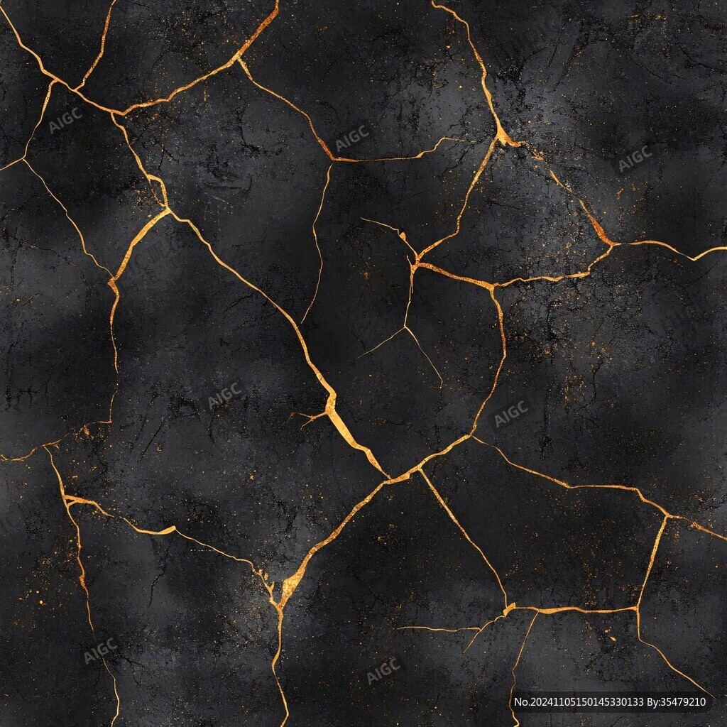 黑金色裂纹透光大理石