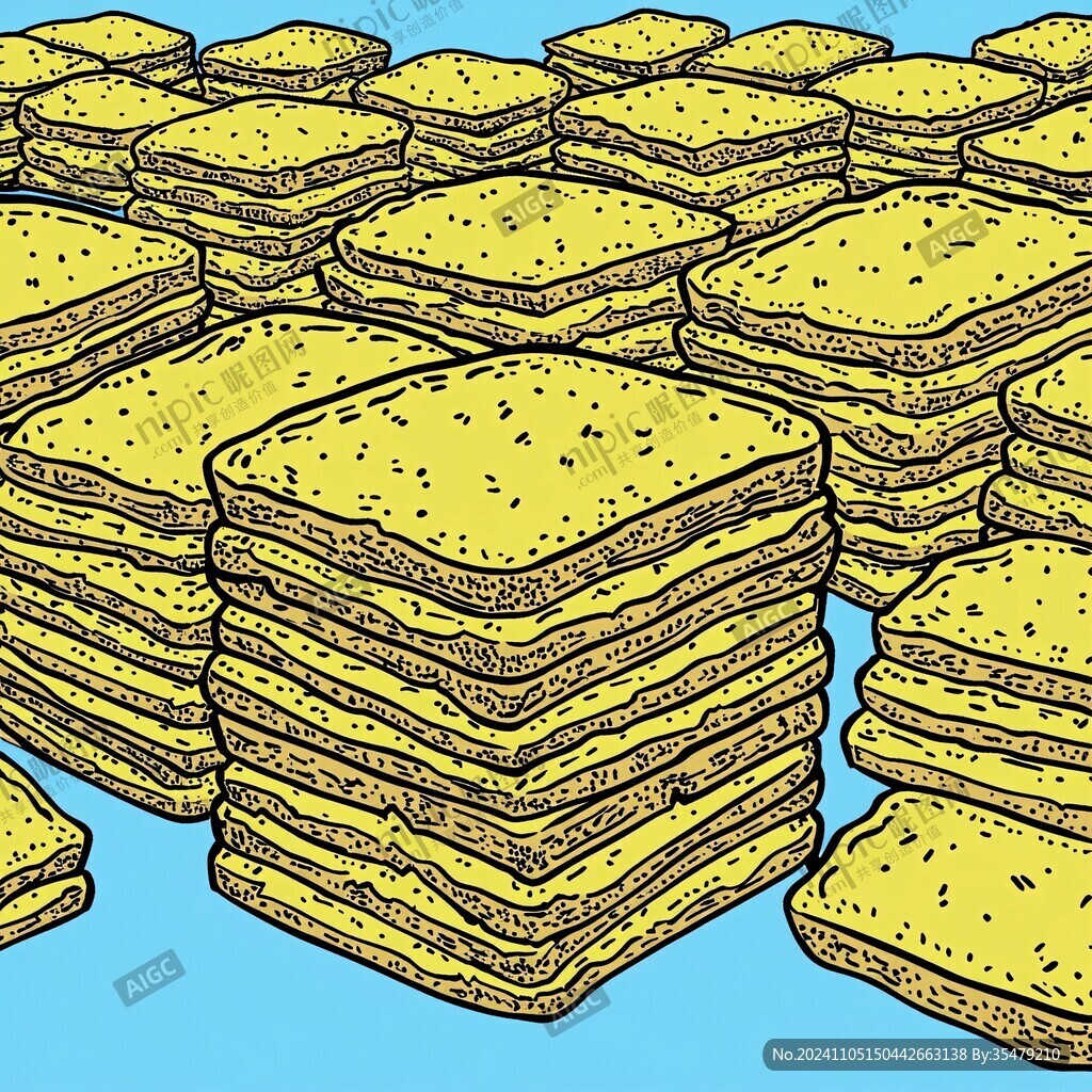 夹心酥插画
