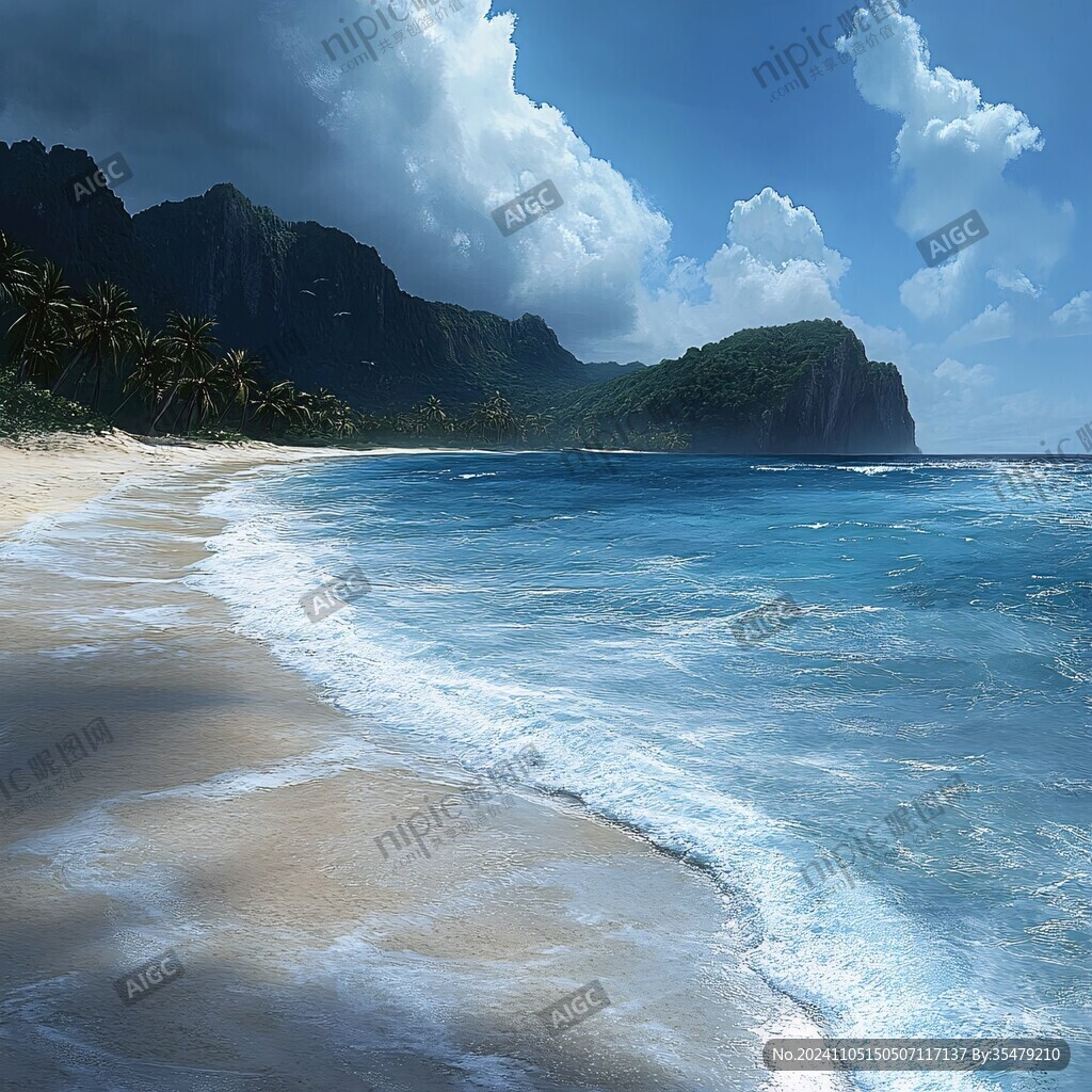 梦幻海洋沙滩壁纸