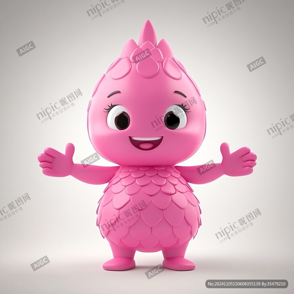 火龙果卡通形象ip
