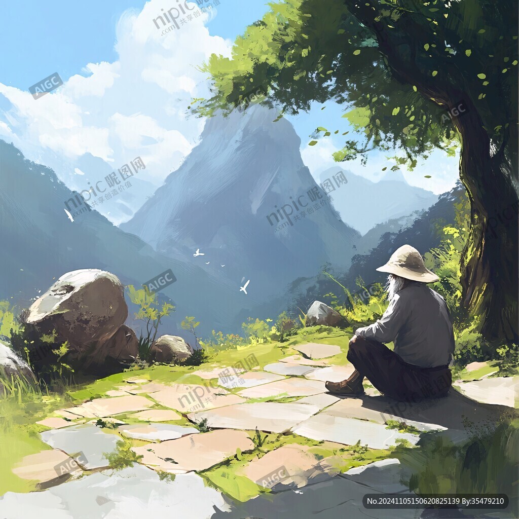 风景厚涂