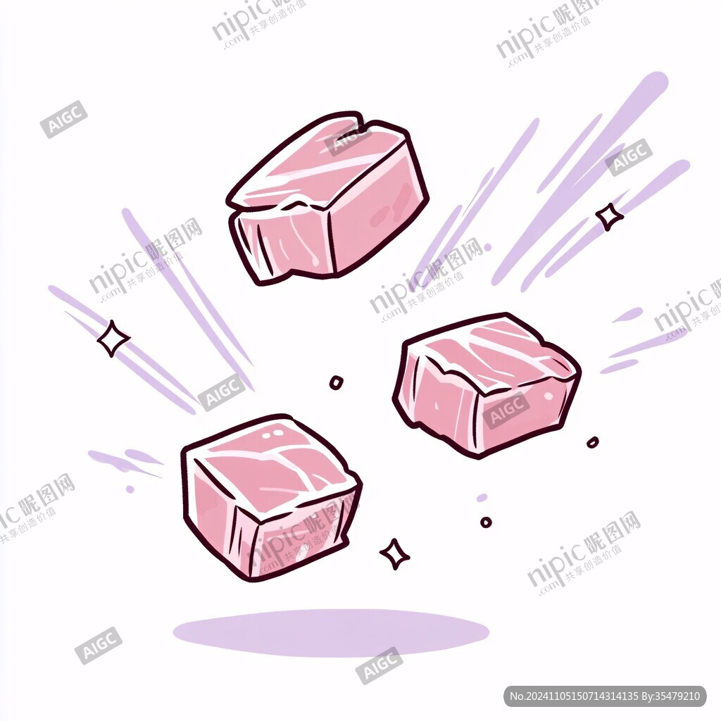 冰砖插画
