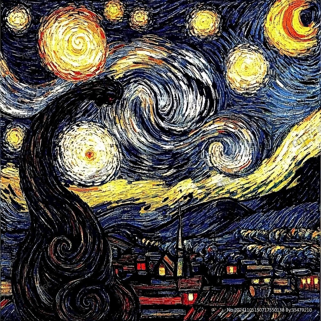 梵高星空画风