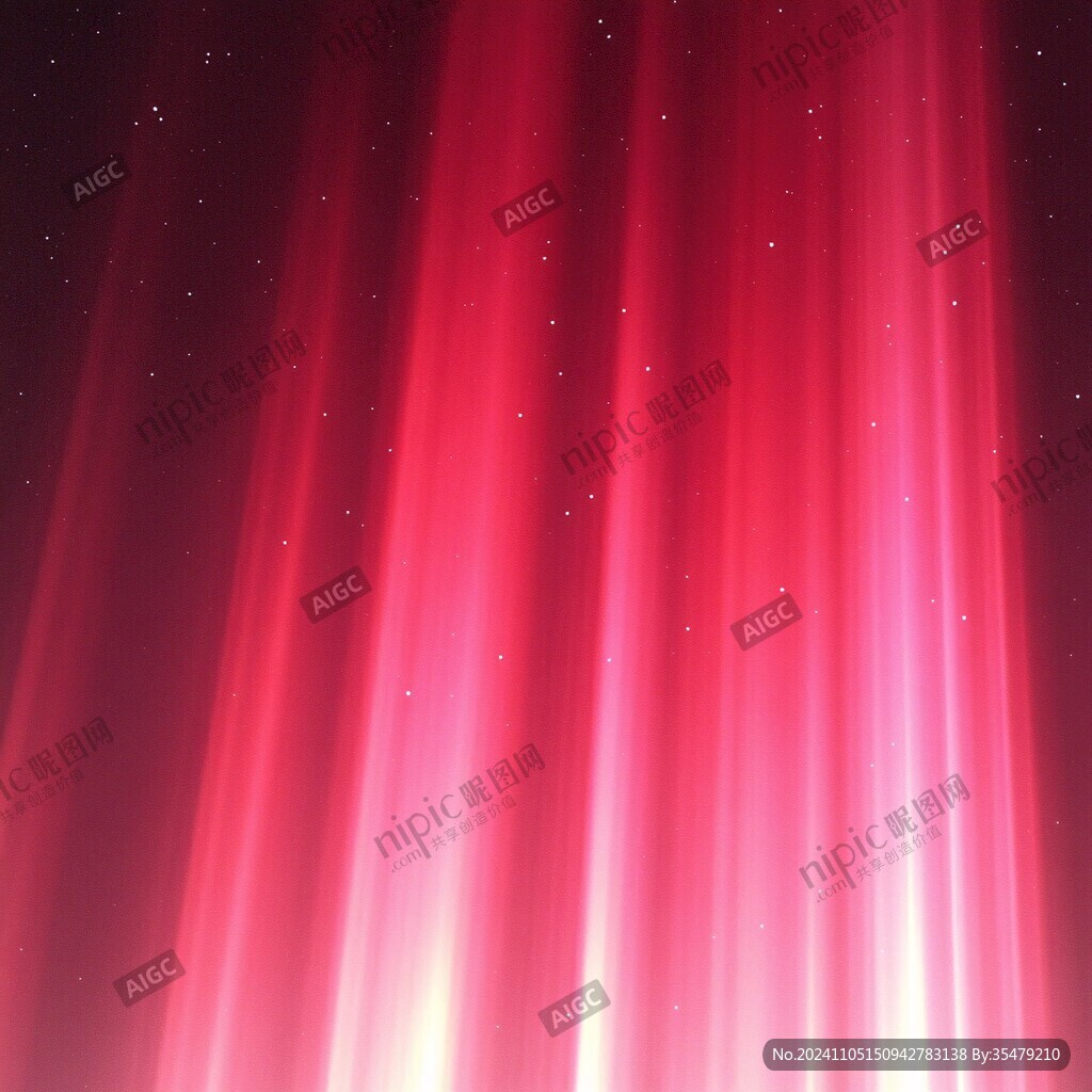 红色渐变光线幕布背景