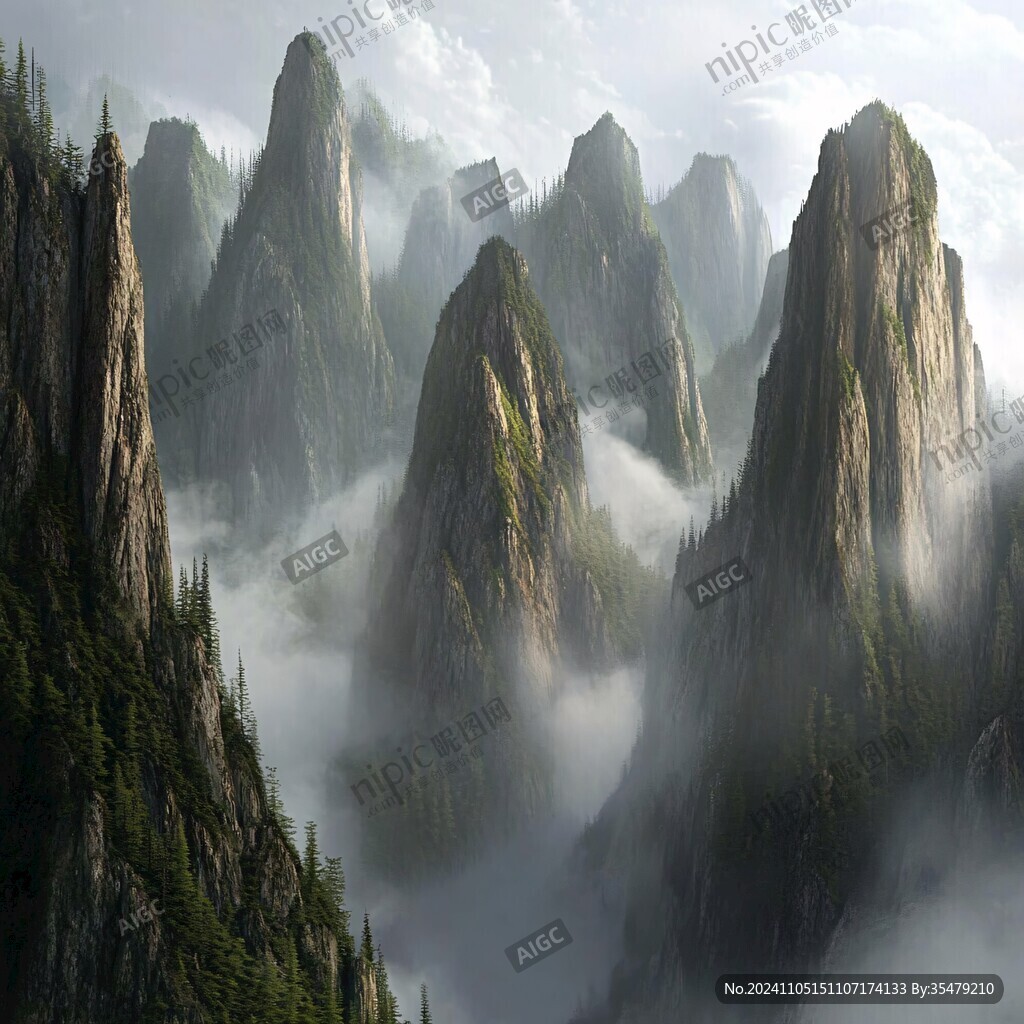 群峰仙境全景