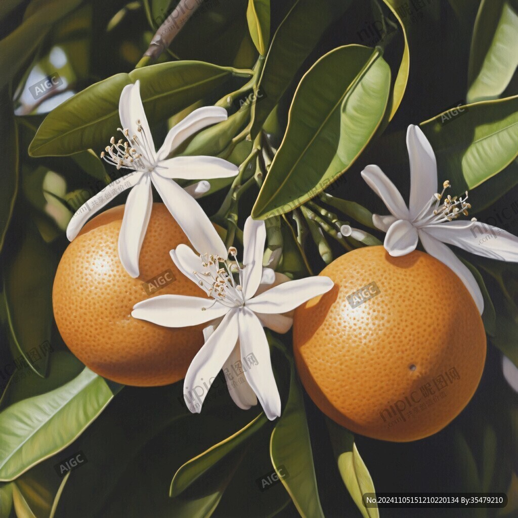 柚子花插画