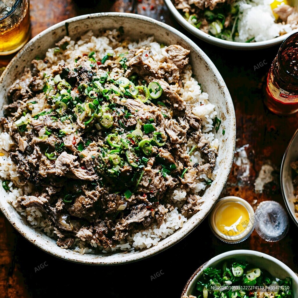 葱花牛丼