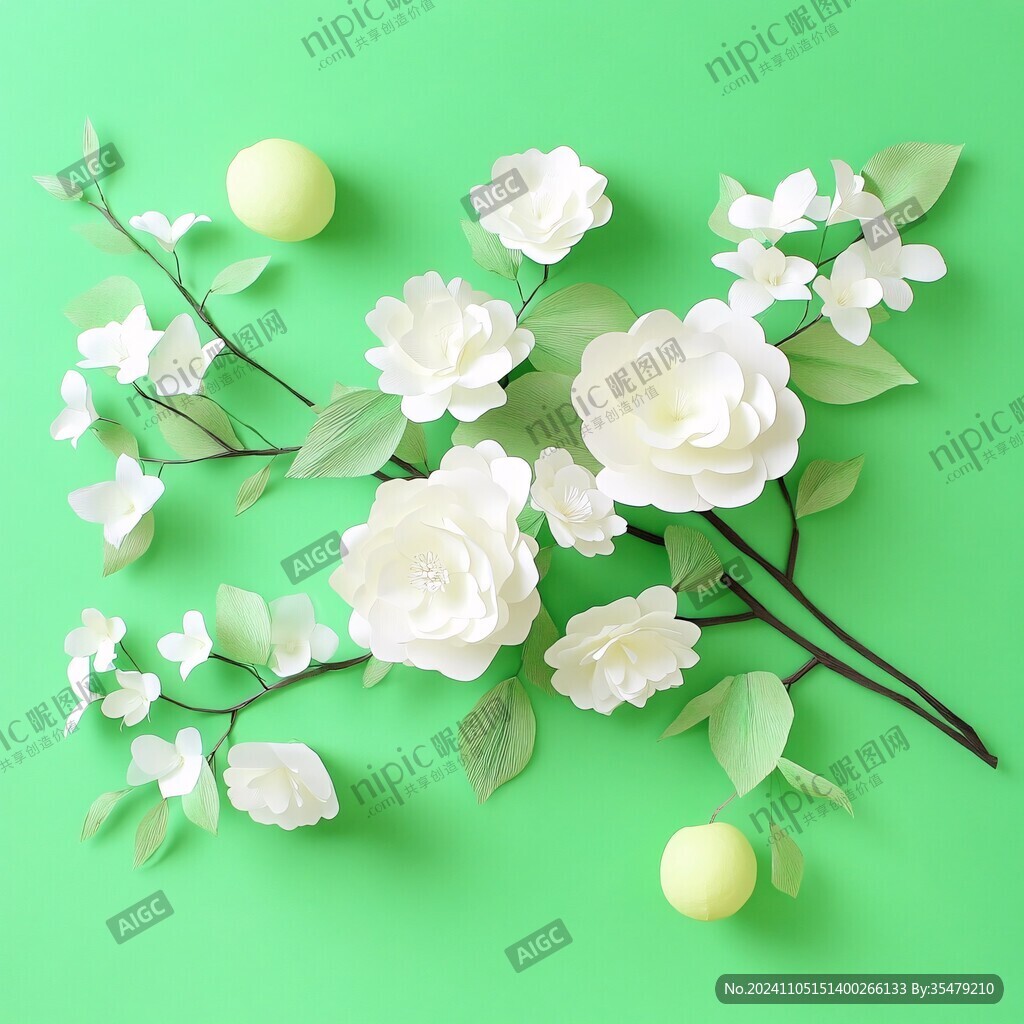 3d立体玉兰花
