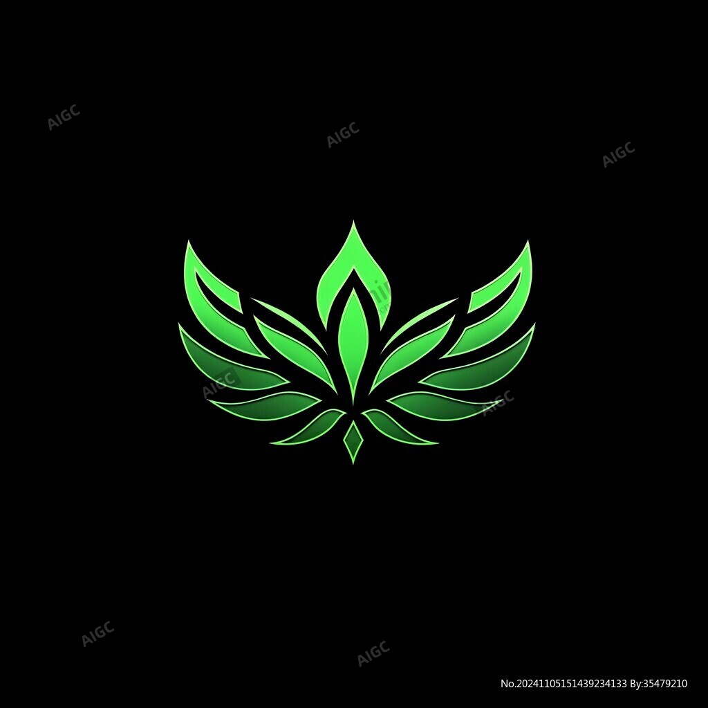 养生叶子logo标志