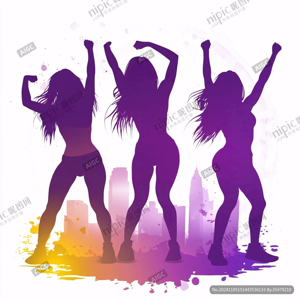 舞蹈女性剪影