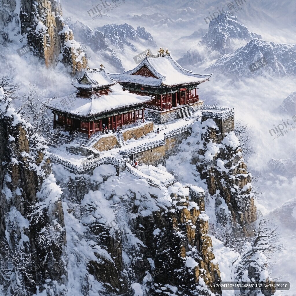 武当山风景画