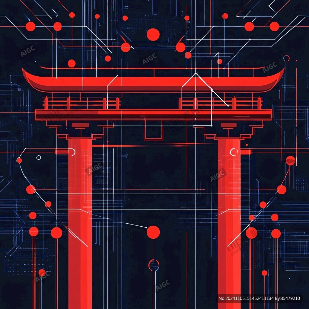交通大学建筑插画