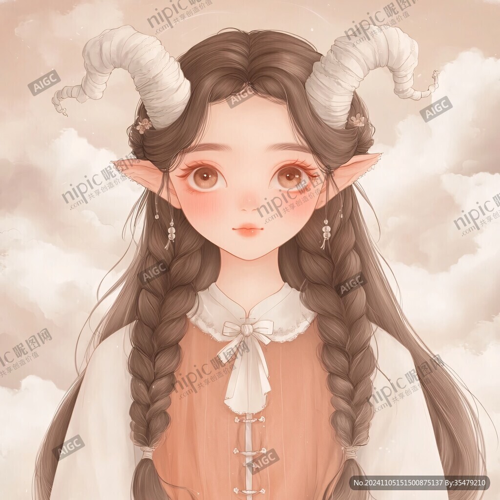 白羊座插画