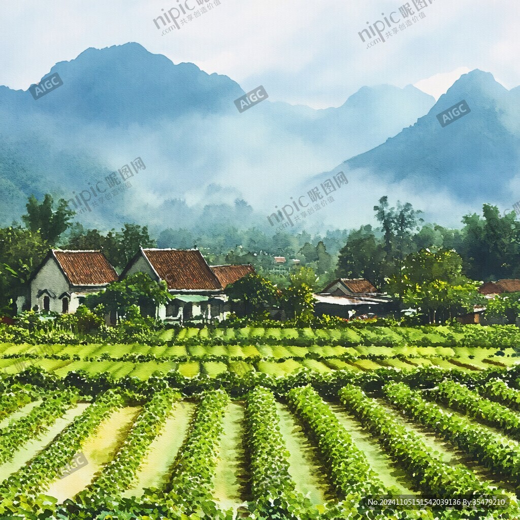 秦岭农家风光