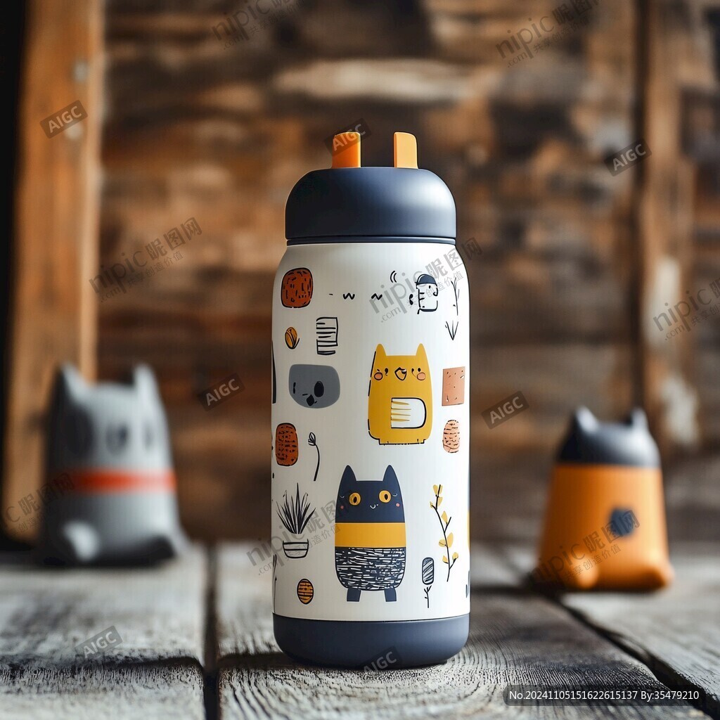 卡通猫保温杯