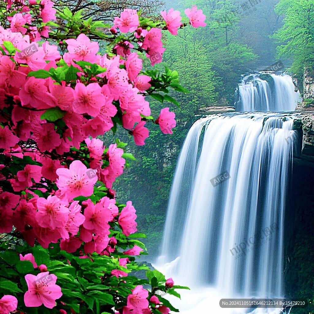 溪畔杜鹃花