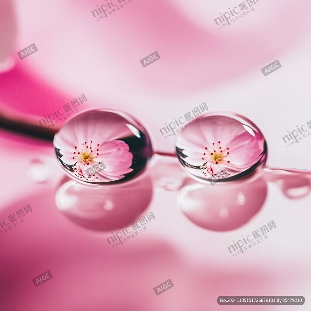水珠花瓣花蕊
