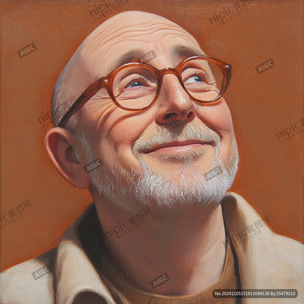插画老头