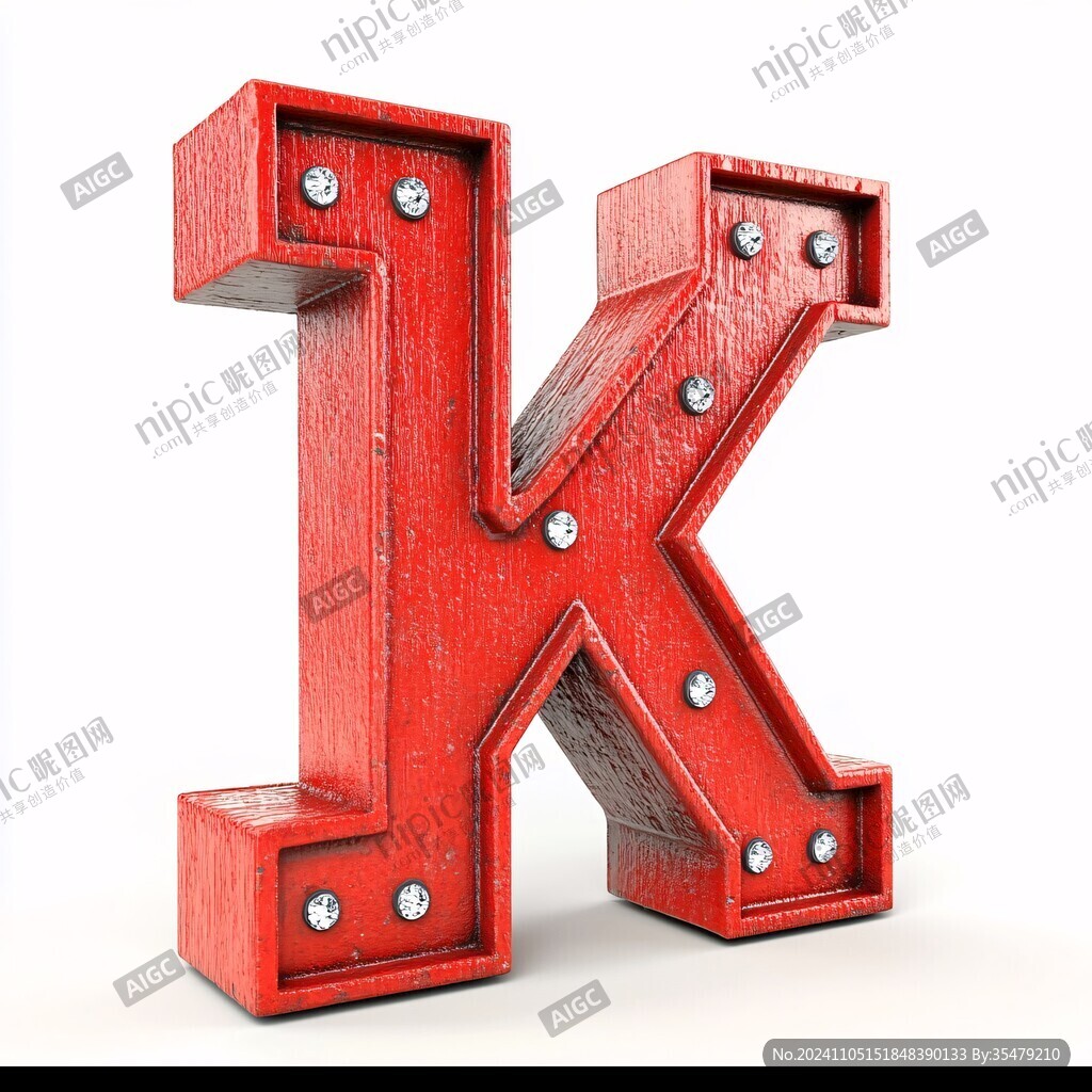 字母k数字1