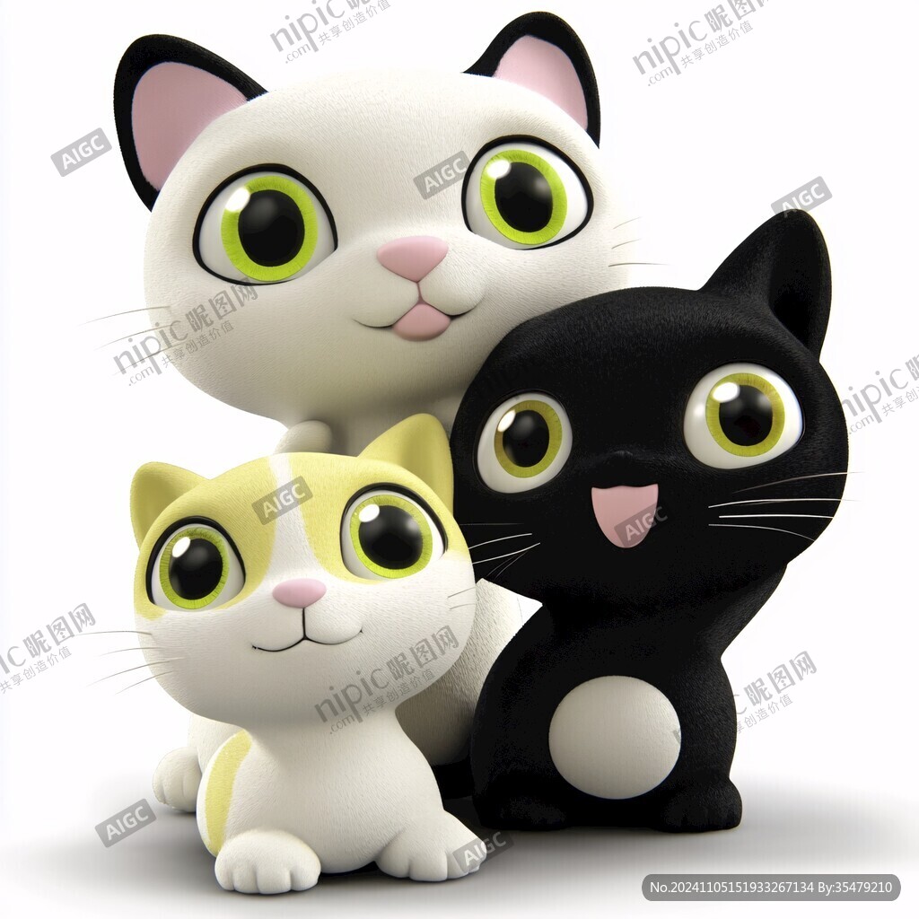 3d卡通猫咪
