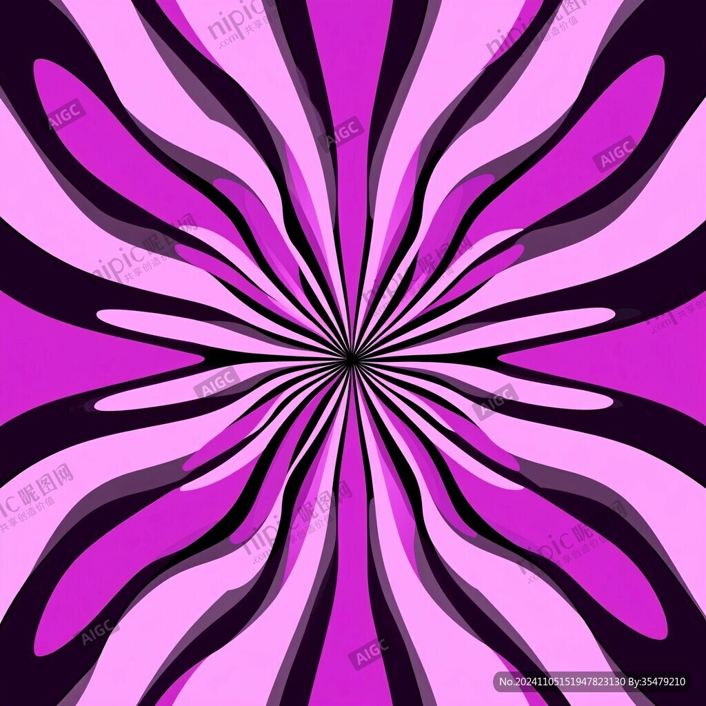 粉紫色圆形辐射扩张