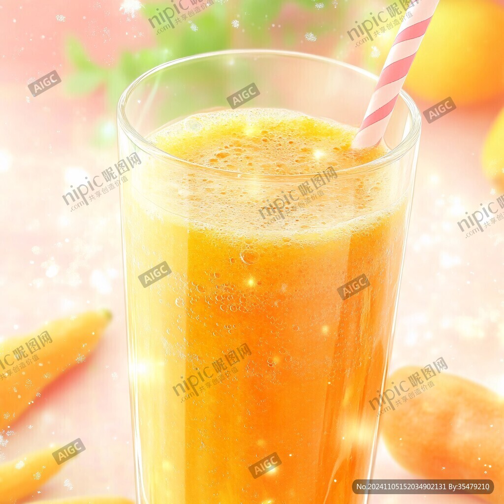 胡萝卜汁鲜榨果蔬汁