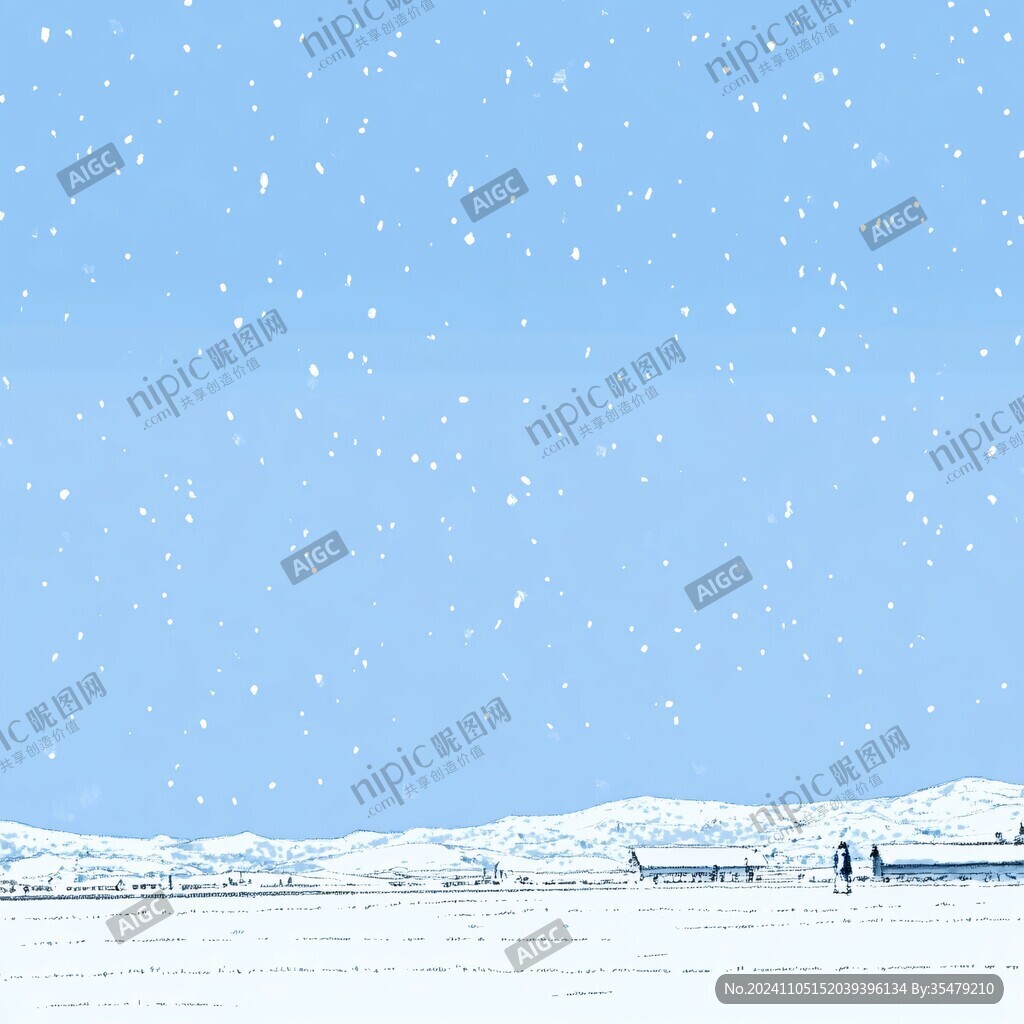 雪景雪原白雪积雪