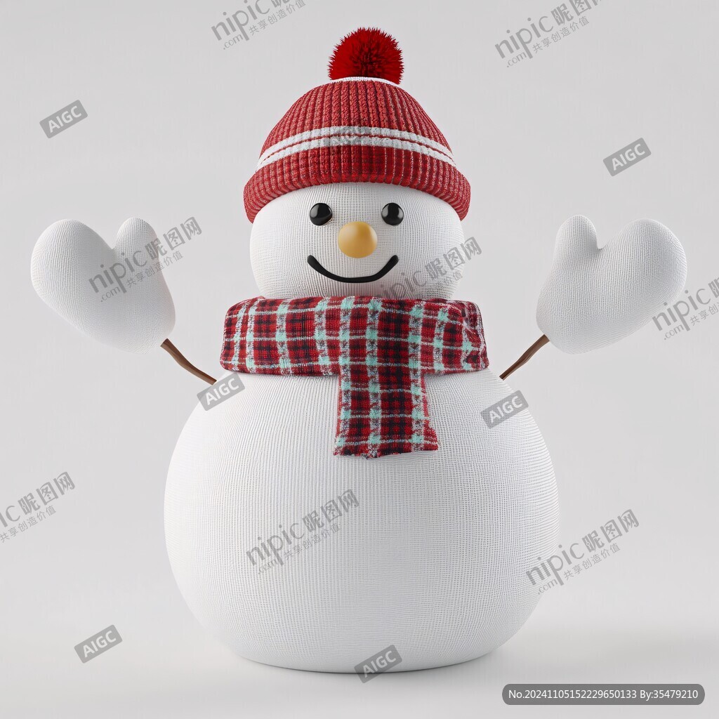 3d雪人
