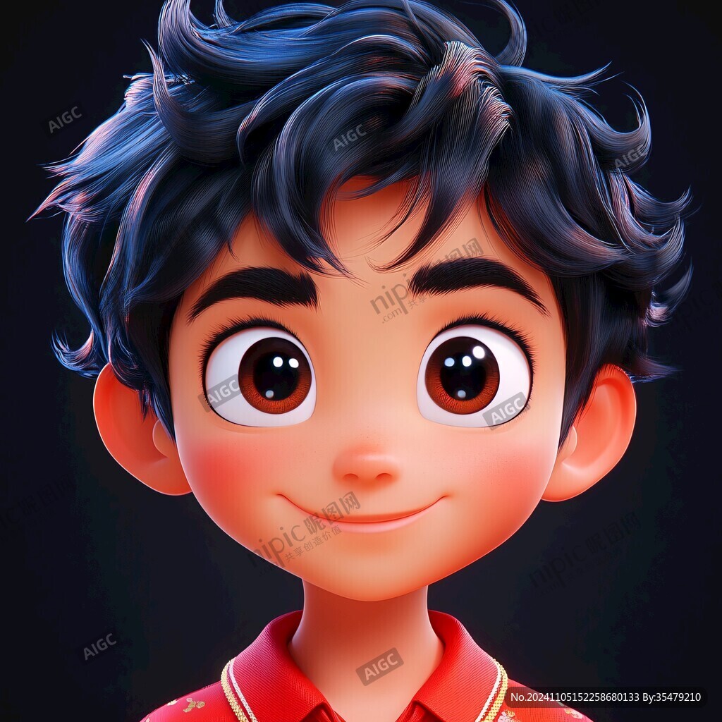开心男孩头像