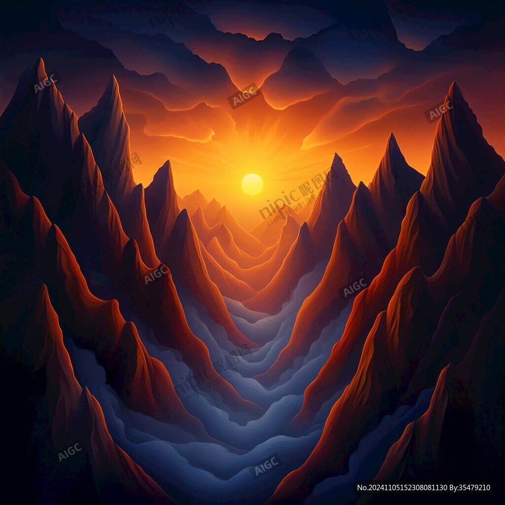 丹霞插画