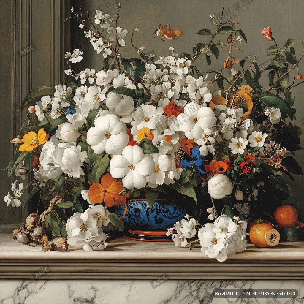 3d立体花卉油画