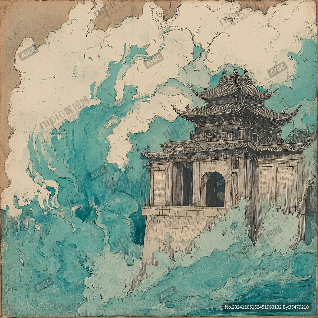 崇安阁插画