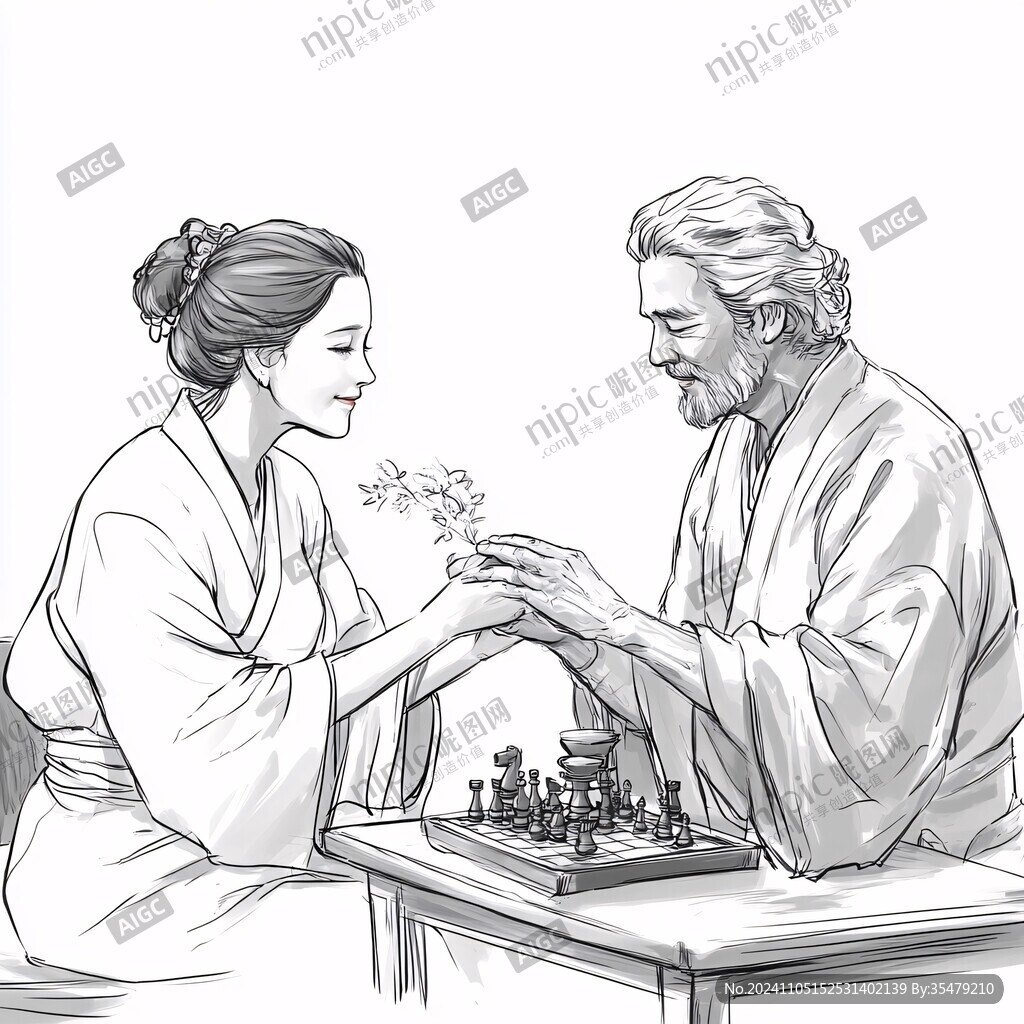 祖冲之线稿