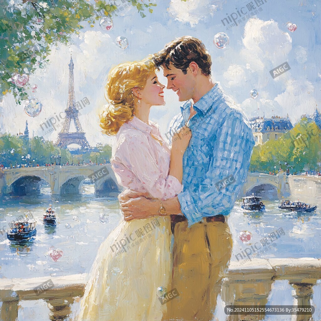 情侣油画