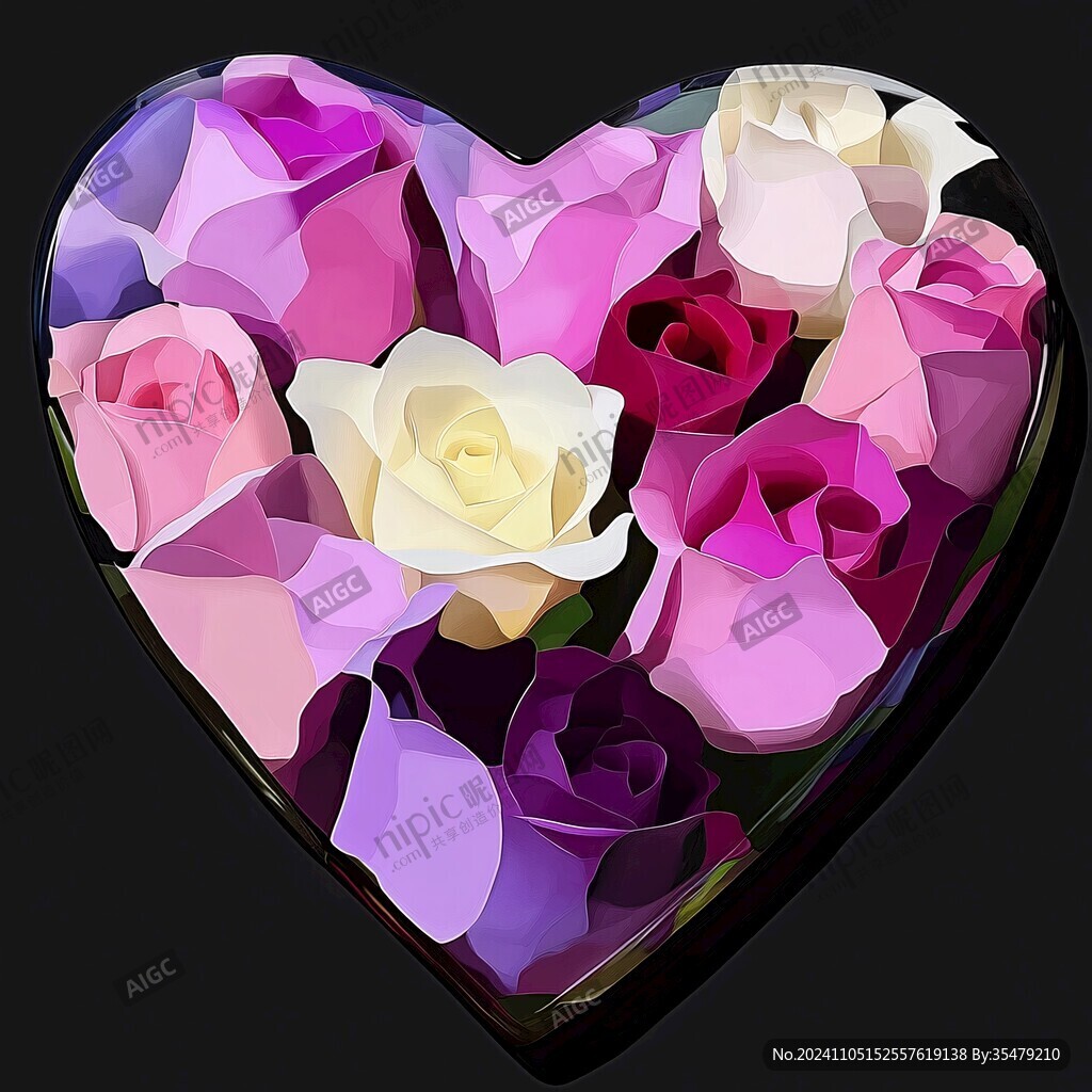 3d玫瑰花