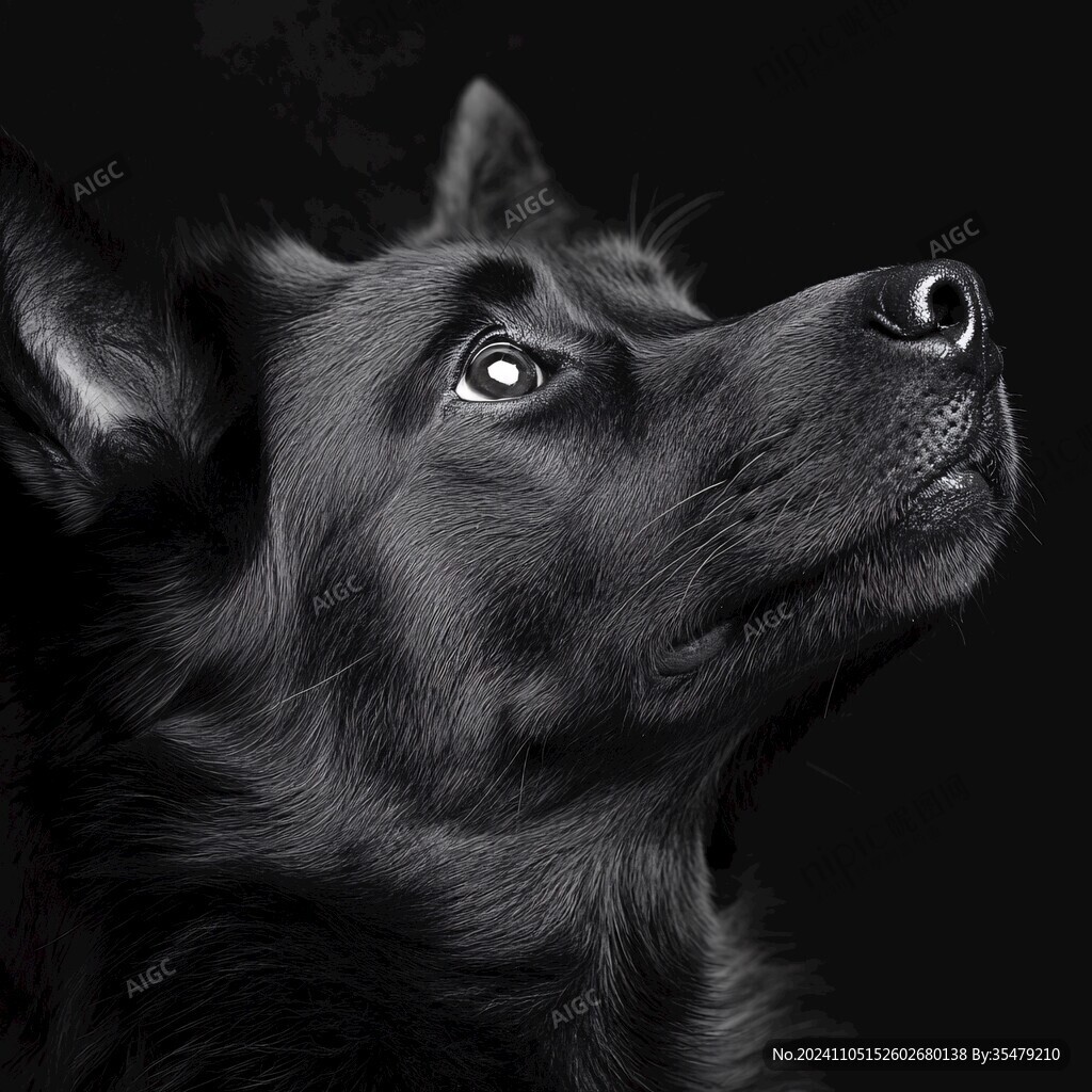 狗狗写实插画