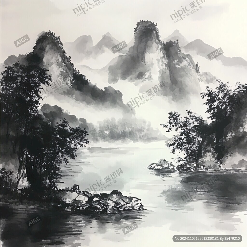 水国画