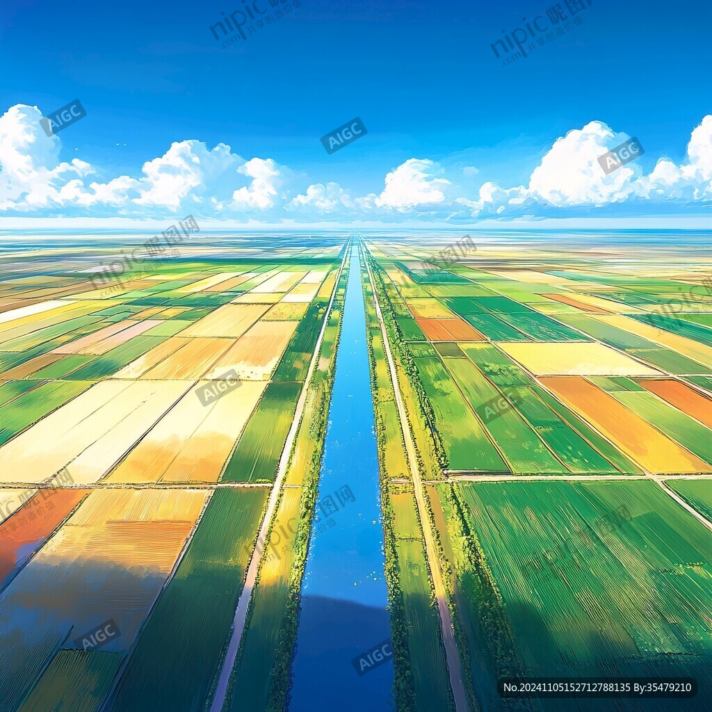 现代化农田场景