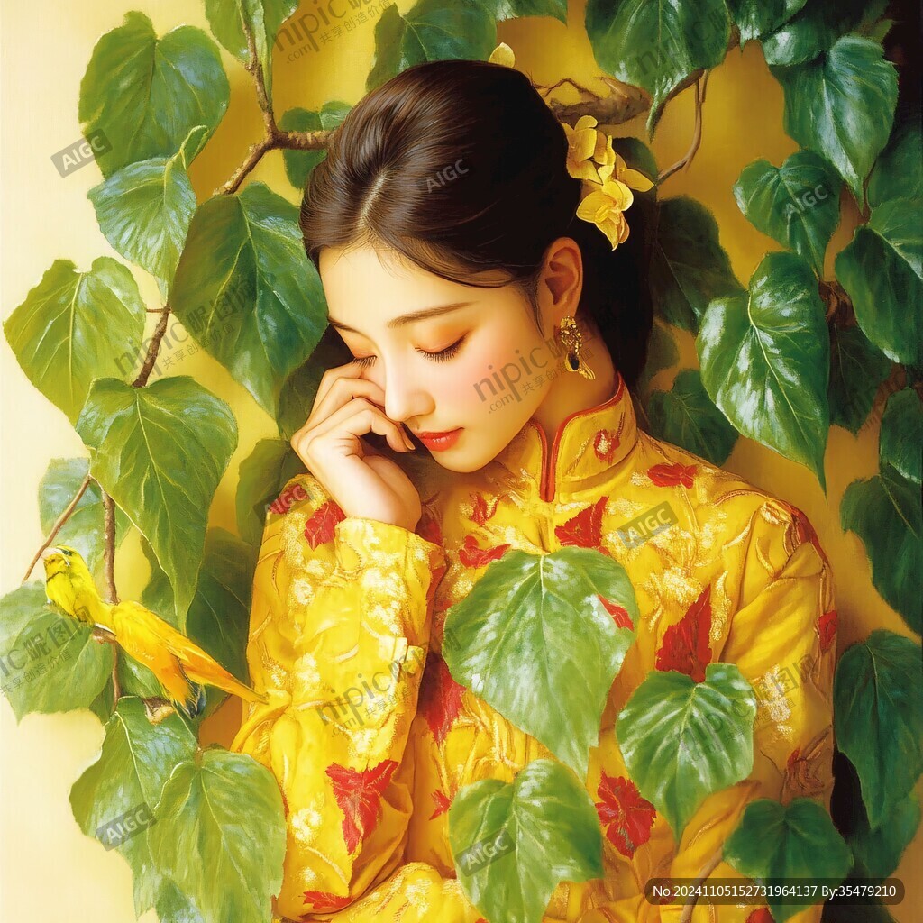 小娘惹插画