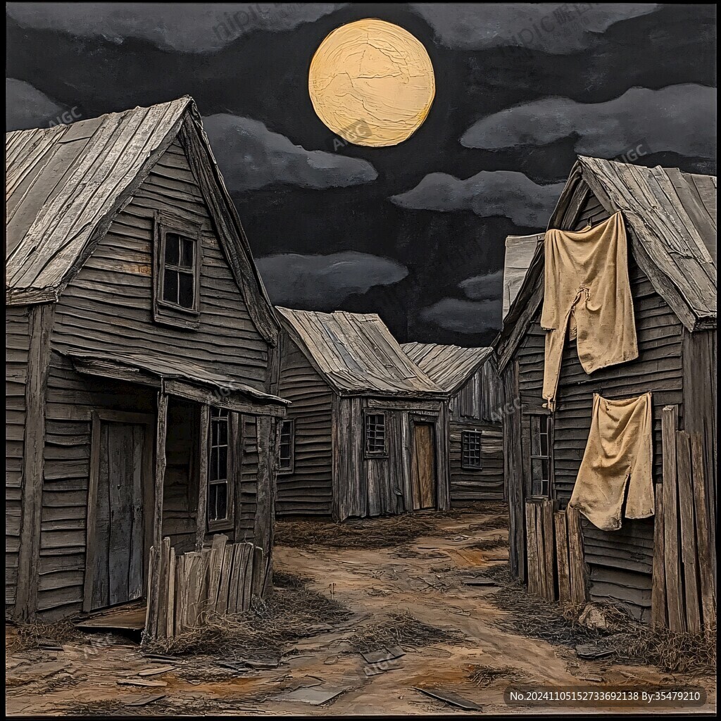 黑夜装饰画