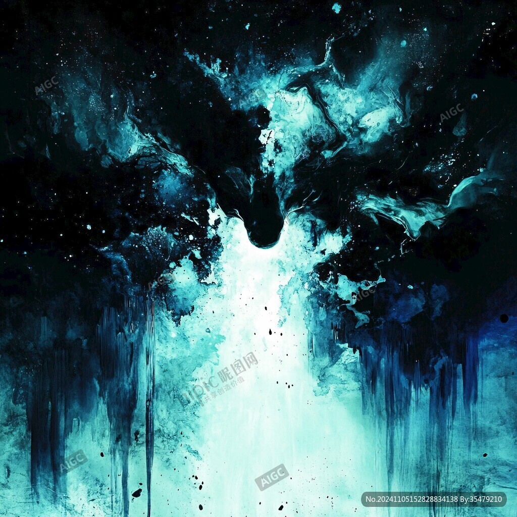 抽象艺术梦幻星空素材