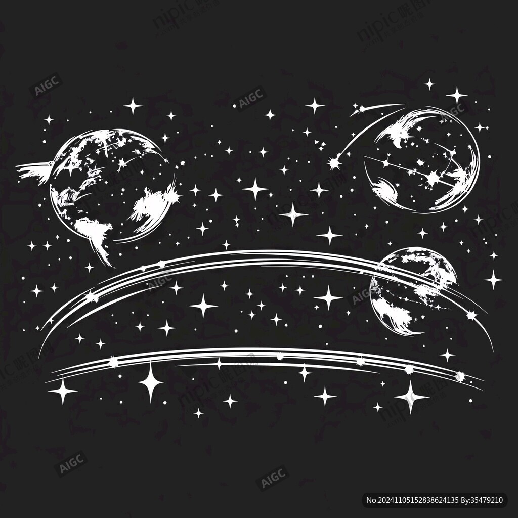旋涡线条流星