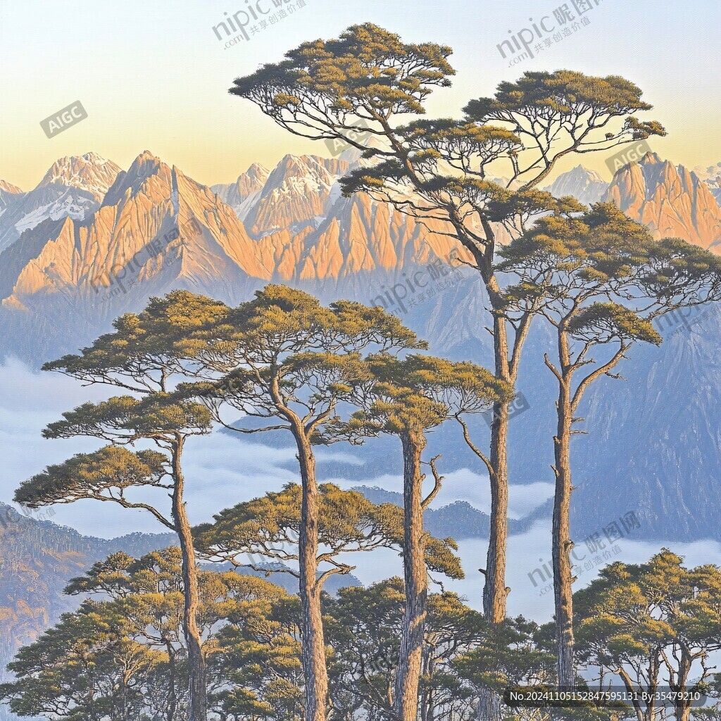 超清迎客松