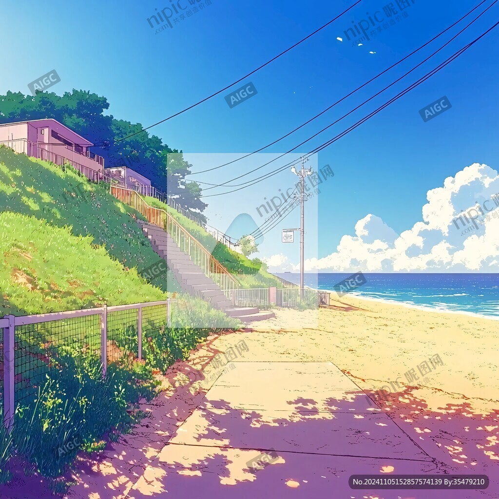 动漫海边