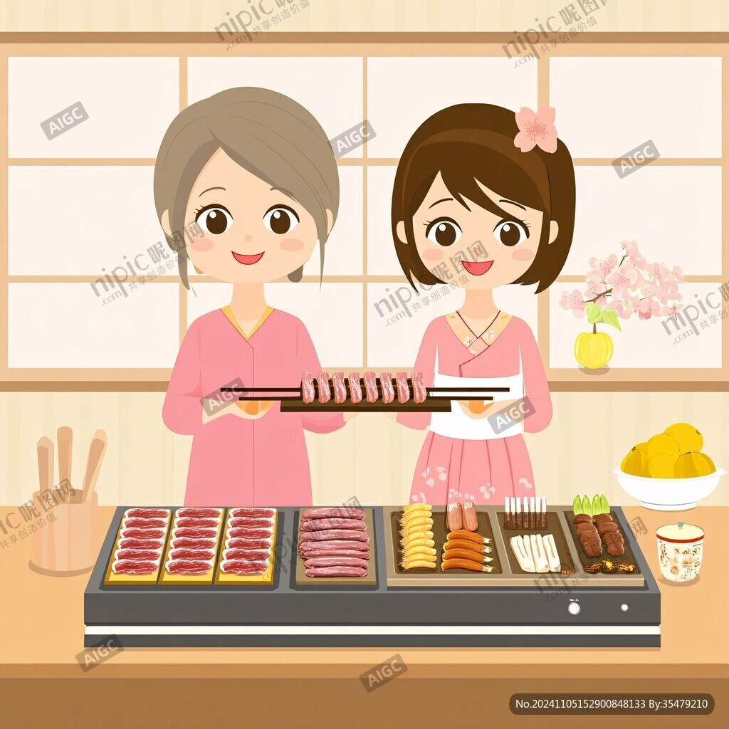 吃烧烤的女孩素材大全