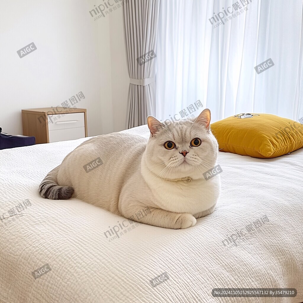团子猫睡垫子