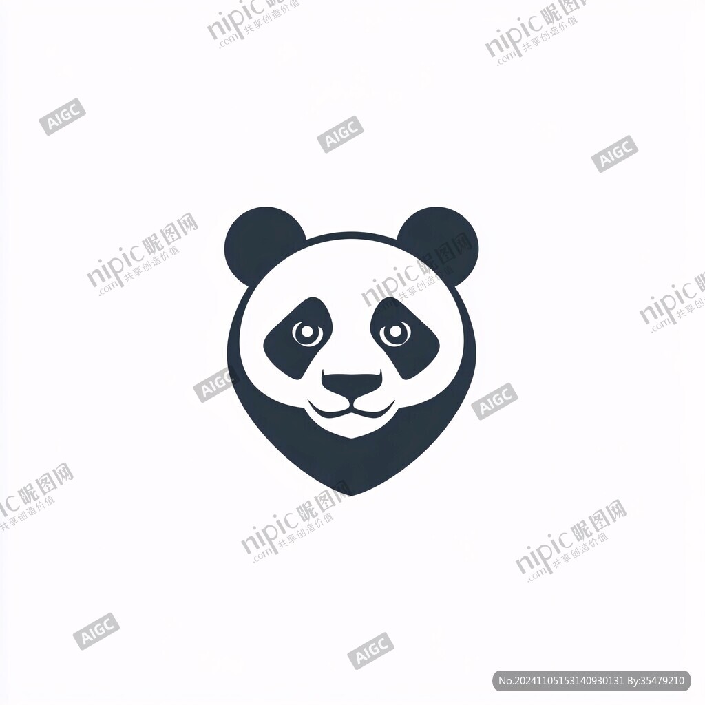 熊猫动物logo